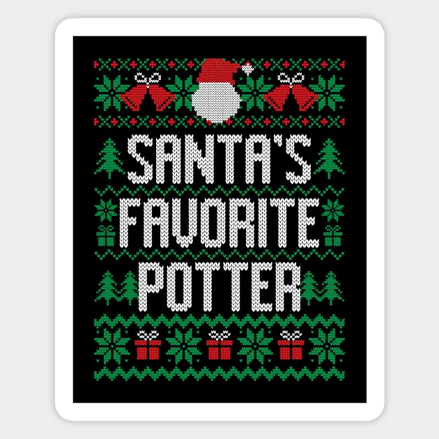 Santa's Favorite Potter Magnet by Saulene